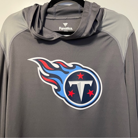 Fanatics Gray Hooded Sweatshirt with Logo - Picture 2 of 5